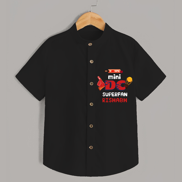 "Mini DC SuperFan" Kids' Customisable Shirt - BLACK - 0 - 6 Months Old (Chest 23")