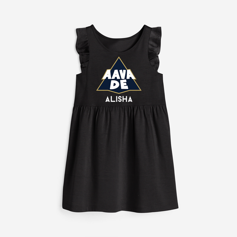 "AAVA DE" Kids' Customisable Frock - BLACK - 0 - 6 Months Old (Chest 18")