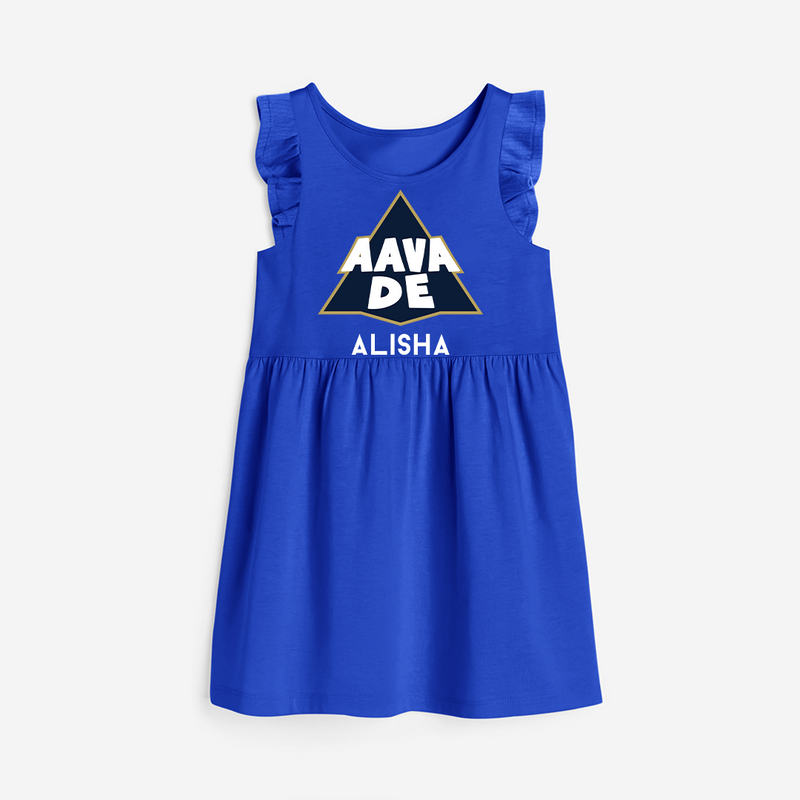 "AAVA DE" Kids' Customisable Frock - ROYAL BLUE - 0 - 6 Months Old (Chest 18")