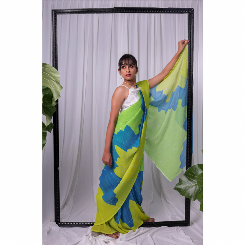 Desi Cinderella - Pleated Saree with Ready-Made/Pre-Stitched Option